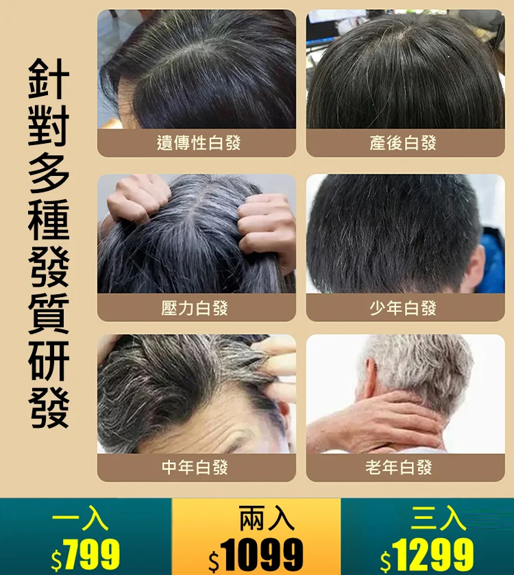 黑靈芝何首烏發根洗發水轉黑變黑